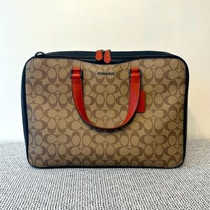 Coach slim briefcase! Brand new and never been used!